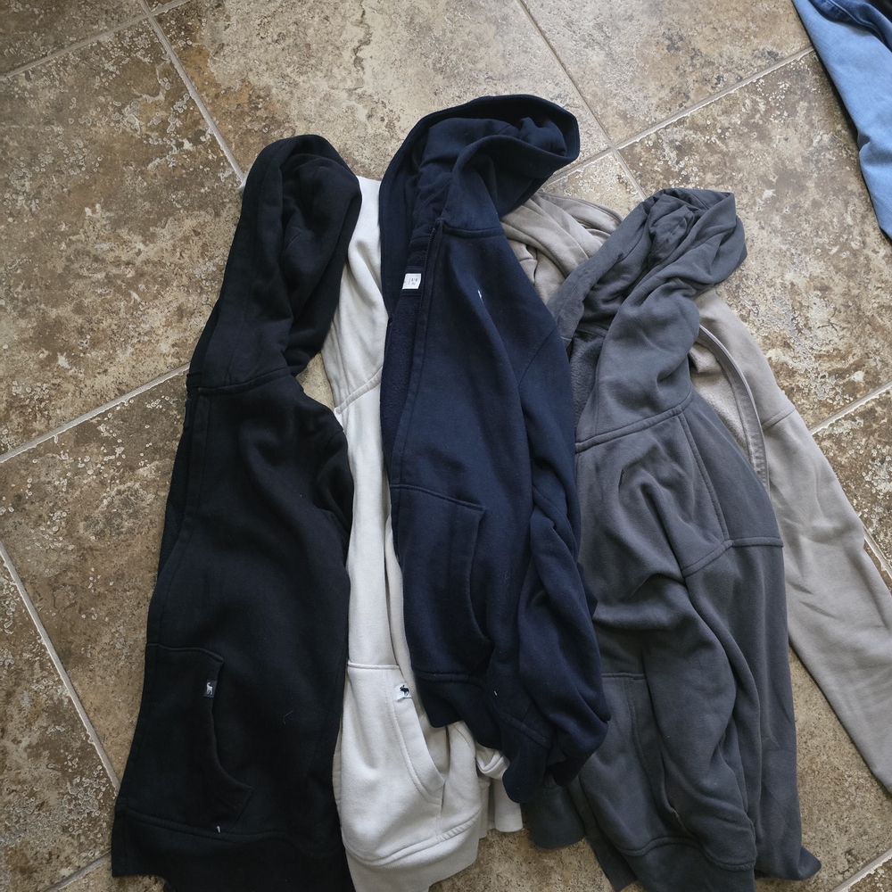 Abercrombie & Fitch Kids Hoodies - Black, Navy, Gray, Beige